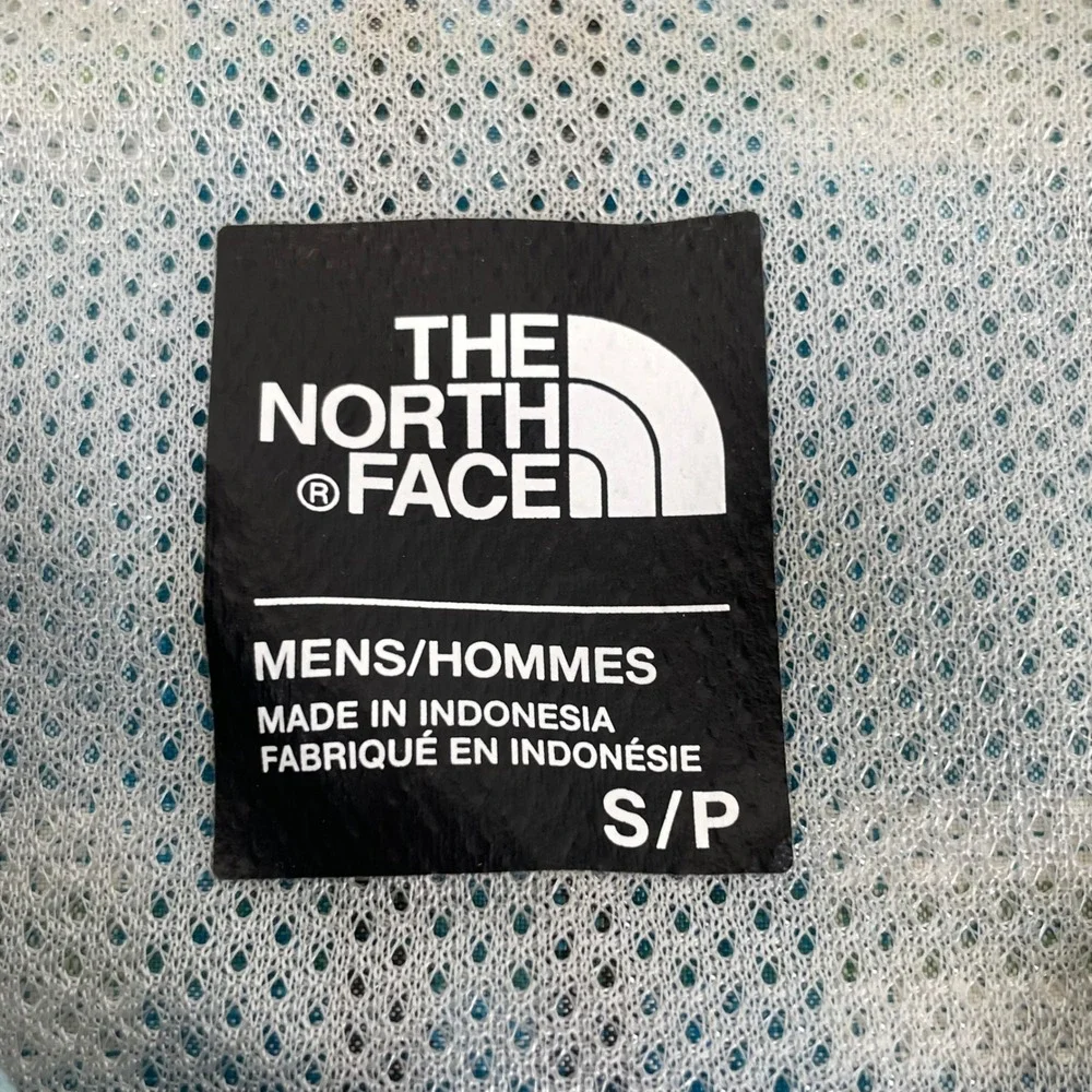 The North Face Mens Blue Plaid Short Sleeve Vented Hiking Button Up Shirt Small